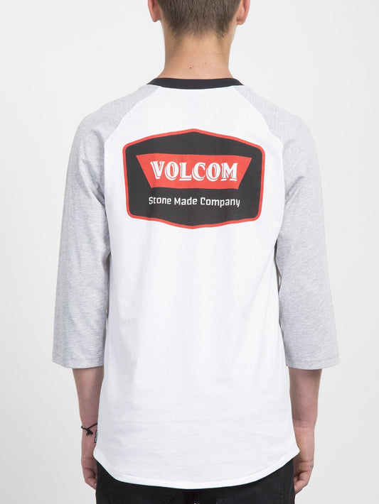 Cresticle 3/4 T-shirt  - White