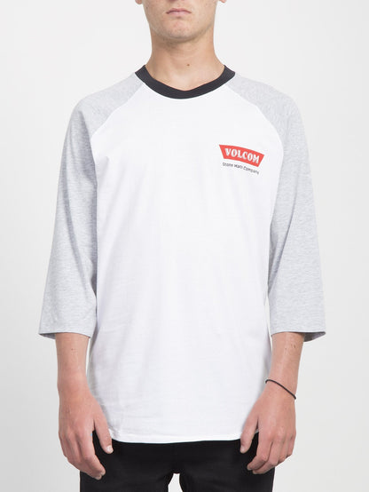 Cresticle 3/4 T-shirt  - White