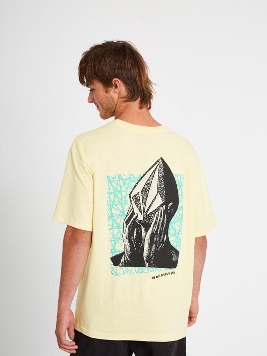 Stone Face T-shirt - Dawn Yellow