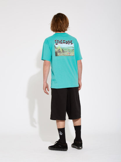 Crossworld T-shirt - TEMPLE TEAL