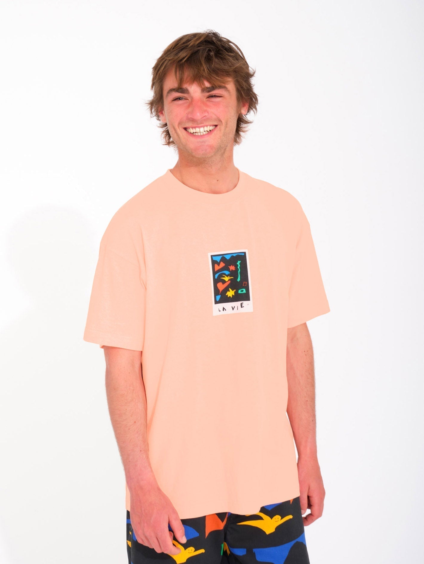 Arthur Longo 3 T-Shirt - SALMON