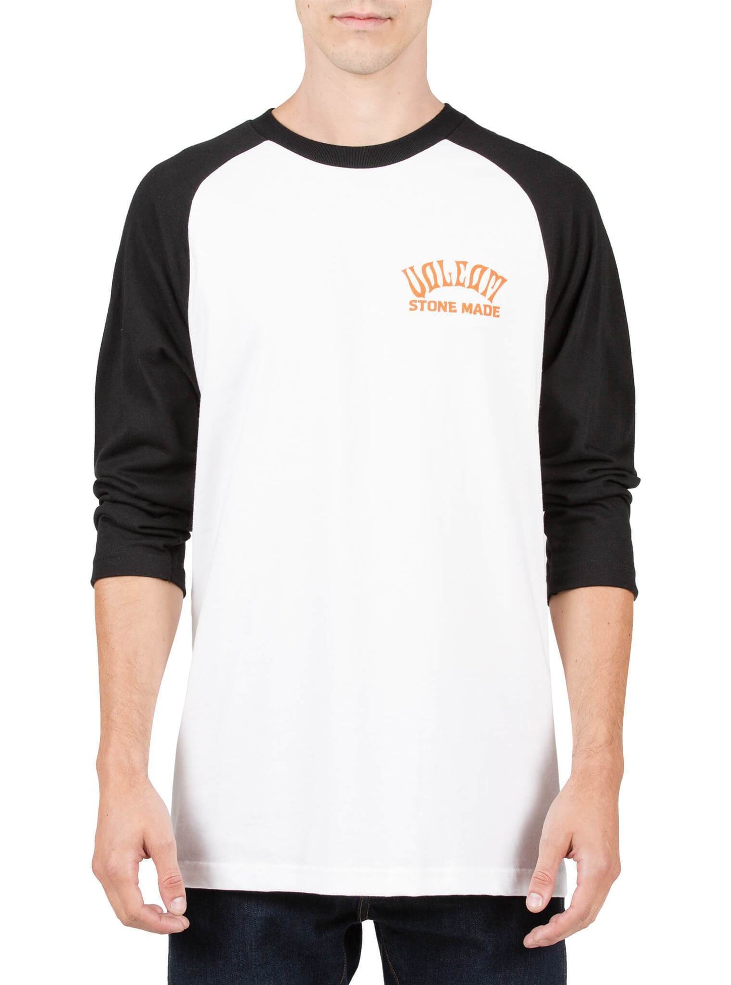 Wrecker 3/4 Raglan - White