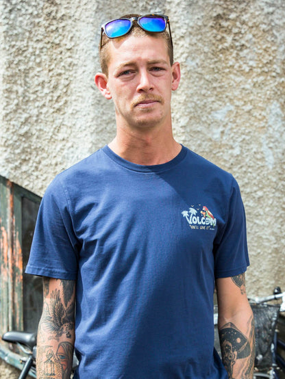 El Loro Loco Short Sleeve Tee - Navy