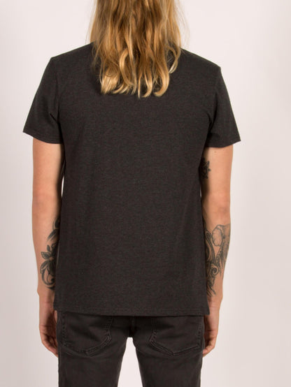 CONTRA POCKET SS HEATHER BLACK