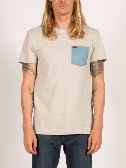 CONTRA POCKET SS HEATHER GREY