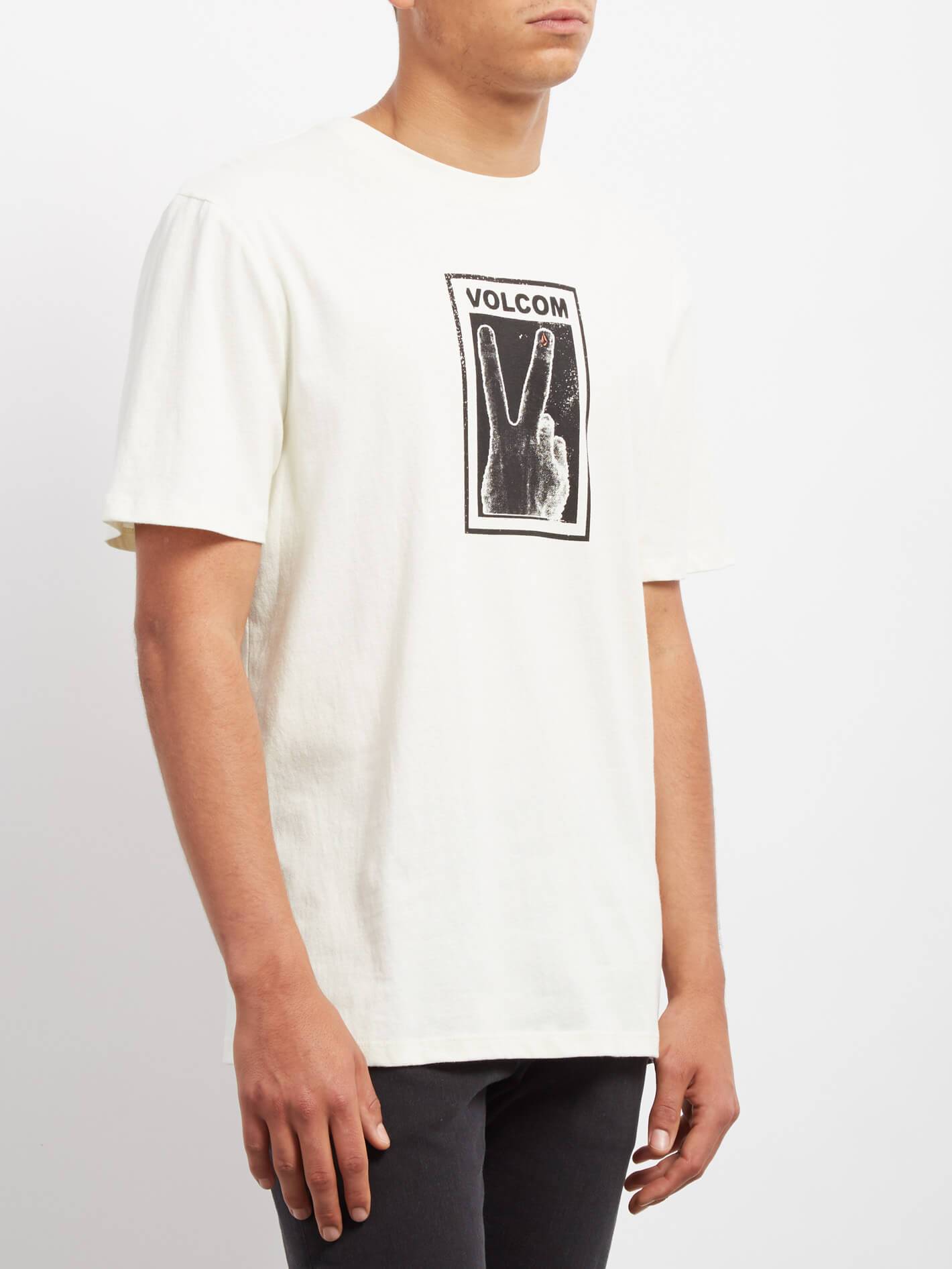 Peace Off  T-shirt - Dirty White