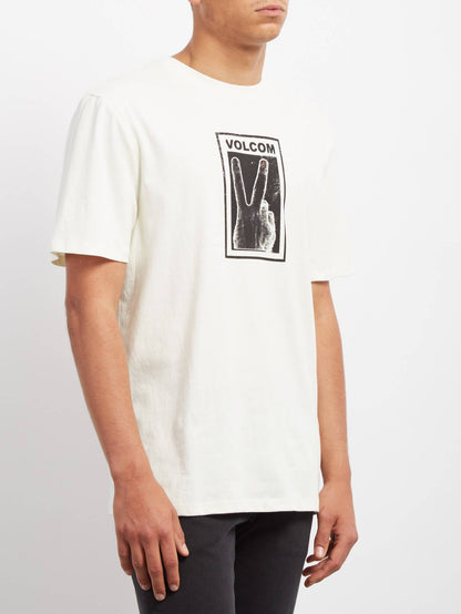 Peace Off  T-shirt - Dirty White