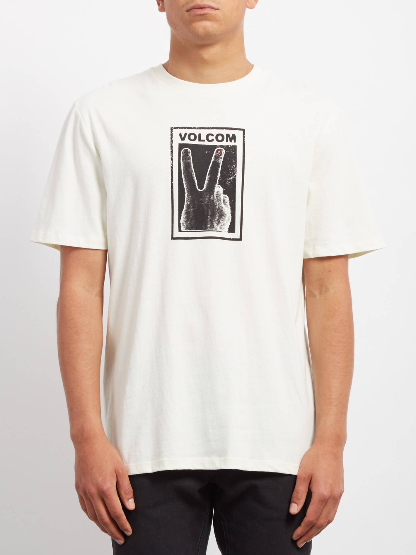 Peace Off  T-shirt - Dirty White