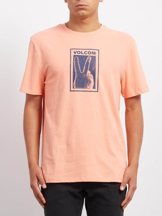 Peace Off  T-shirt - Orange Glow