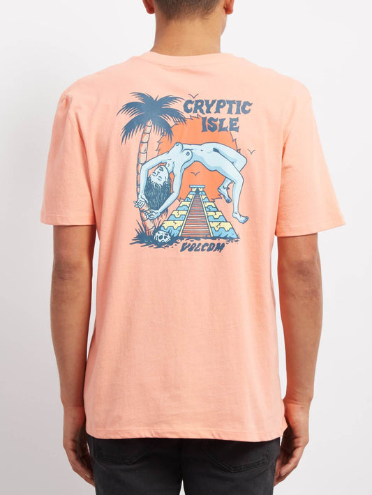 Cryptic Isle  T-shirt - Orange Glow
