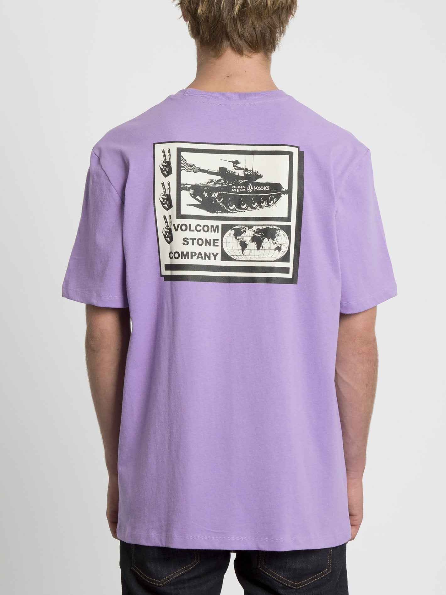 Peace Grid T-shirt - Lavender