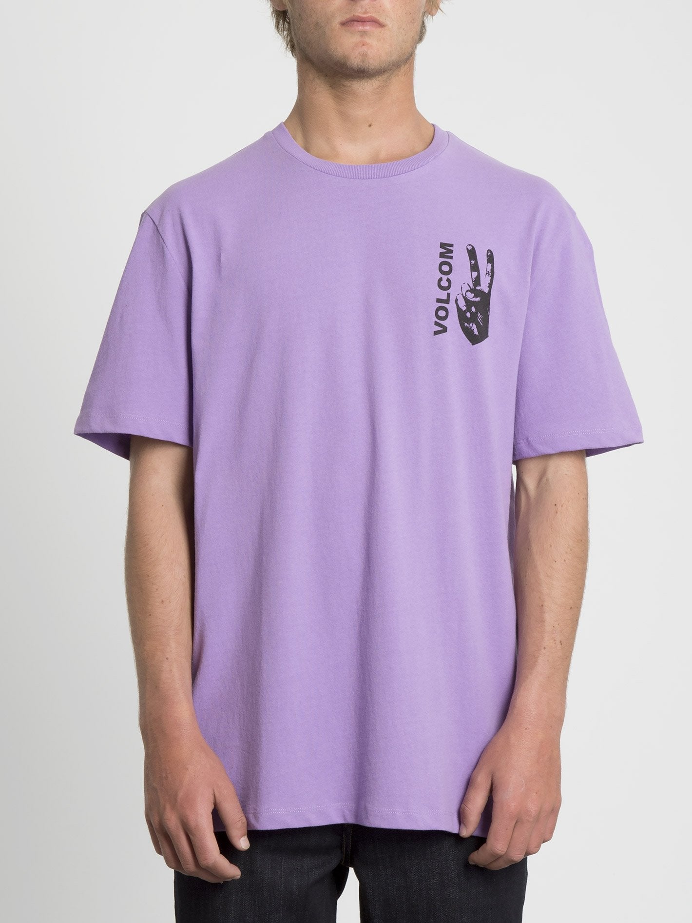 Peace Grid T-shirt - Lavender