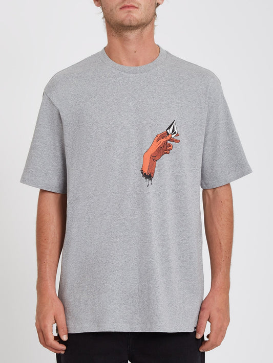 Hand Down T-shirt - HEATHER GREY