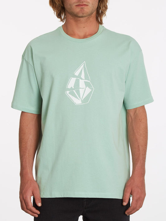 Scratched Stone T-shirt - LICHEN GREEN