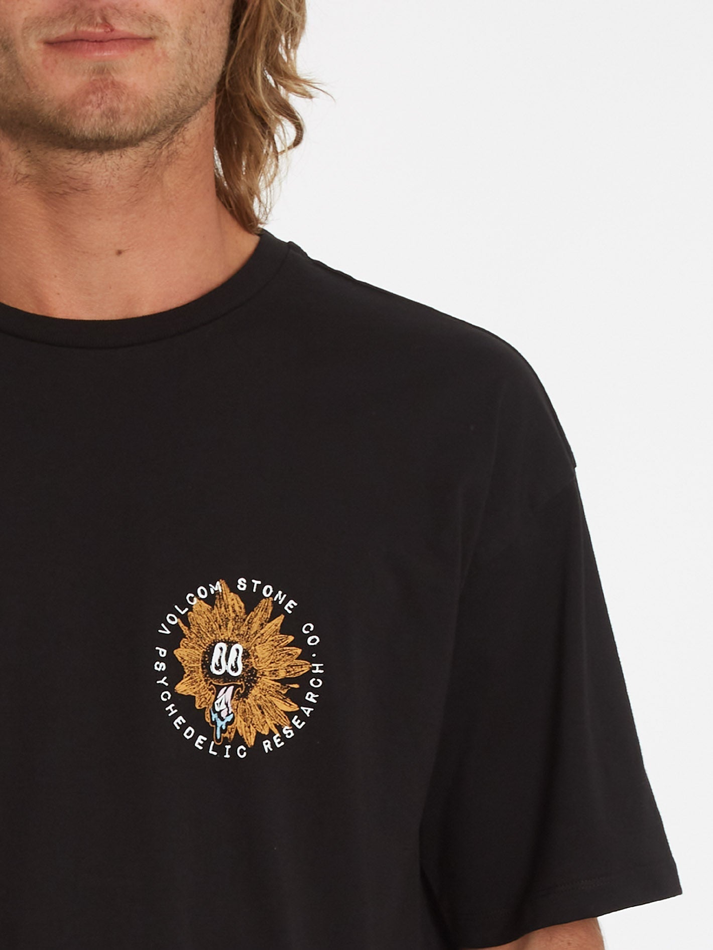 Acid Sun T-shirt - BLACK