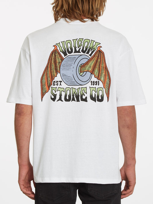 Hell Wheel T-shirt - WHITE