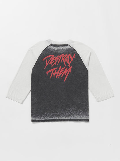 Skate Vitals Collin P Raglan T-shirt - BLACK