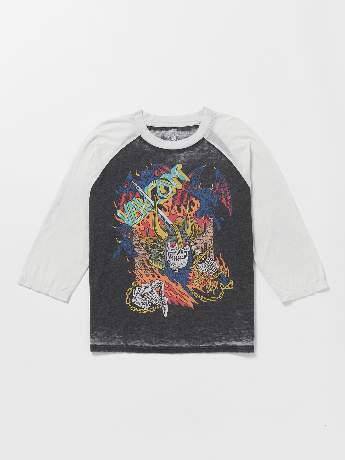 Skate Vitals Collin P Raglan T-shirt - BLACK
