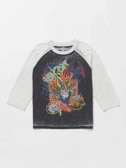 Skate Vitals Collin P Raglan T-shirt - BLACK