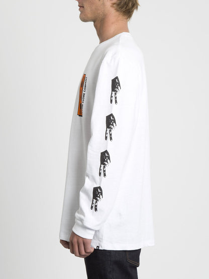 Peace Grid Boxy T-shirt - White