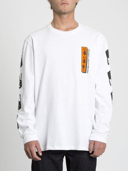 Peace Grid Boxy T-shirt - White