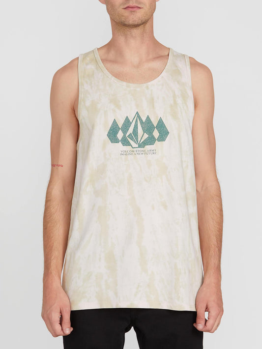 Stone Army Tank - Mossstone