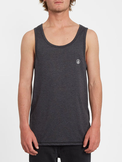 Circle Blanks Tank top - HEATHER BLACK