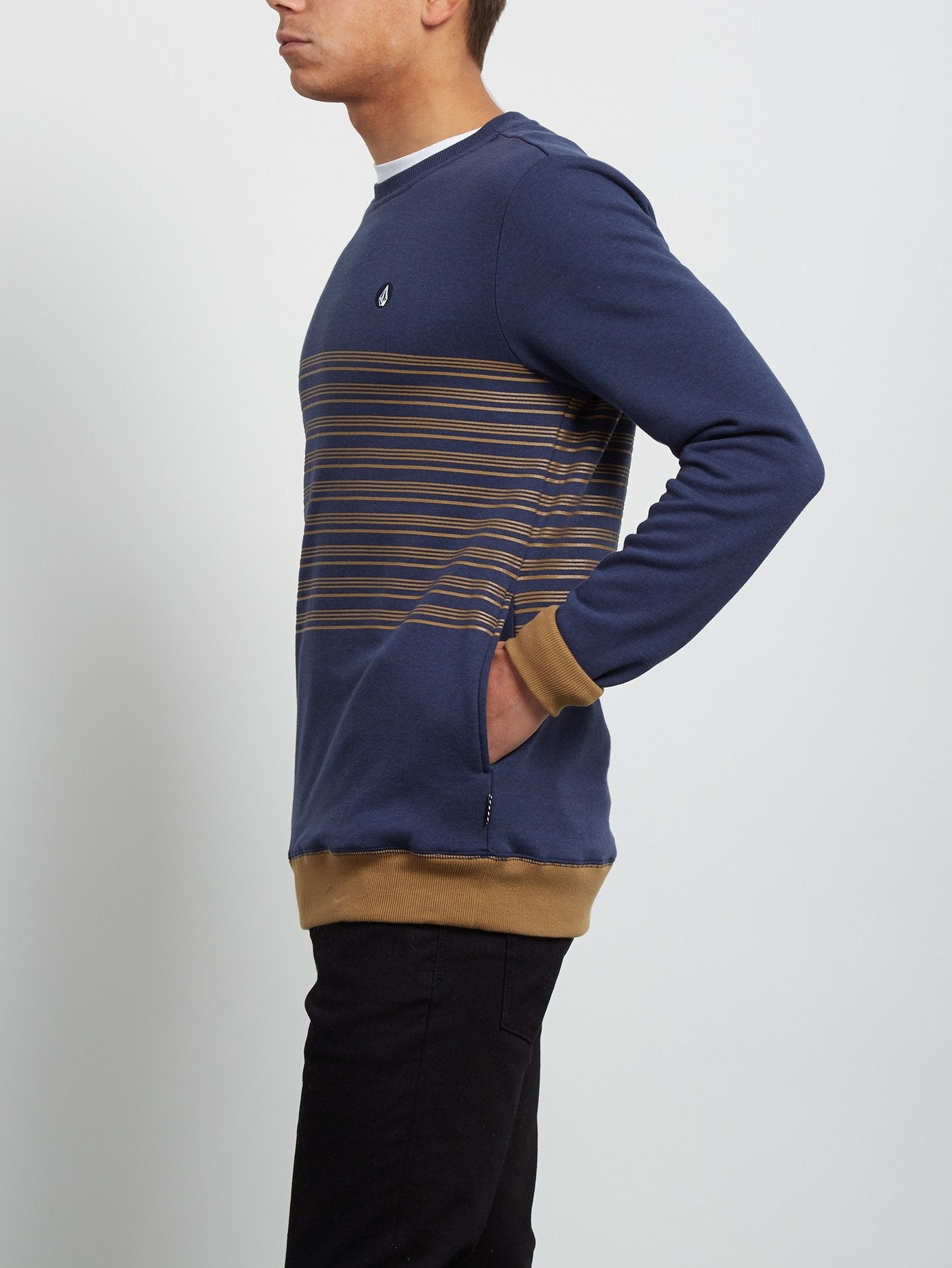 Threezy Crew Sweatshirt - Deep Blue