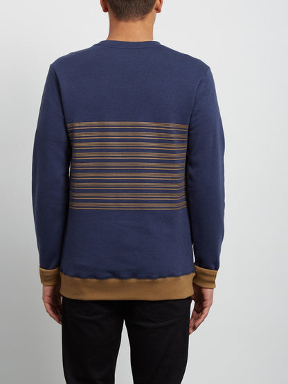 Threezy Crew Sweatshirt - Deep Blue