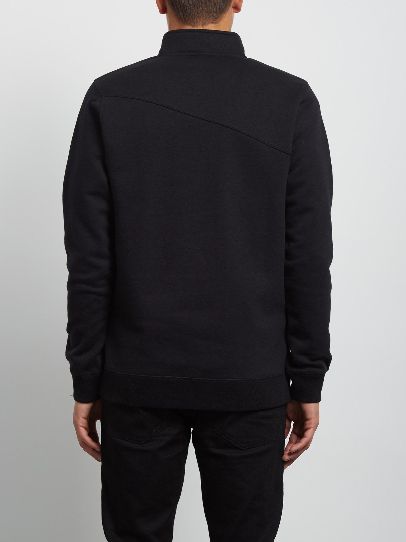 Dixon Mock Sweatshirt - Black
