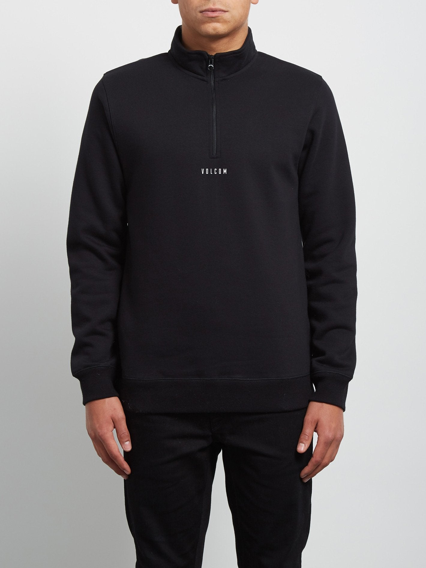 Dixon Mock Sweatshirt - Black