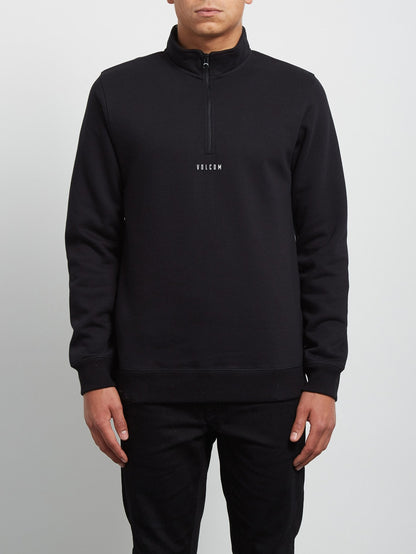 Dixon Mock Sweatshirt - Black