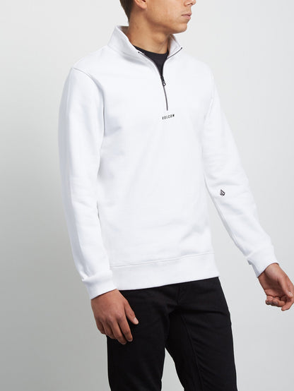 Dixon Mock Sweatshirt - White