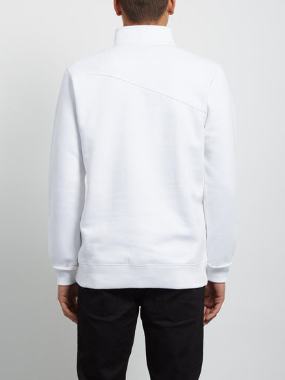 Dixon Mock Sweatshirt - White