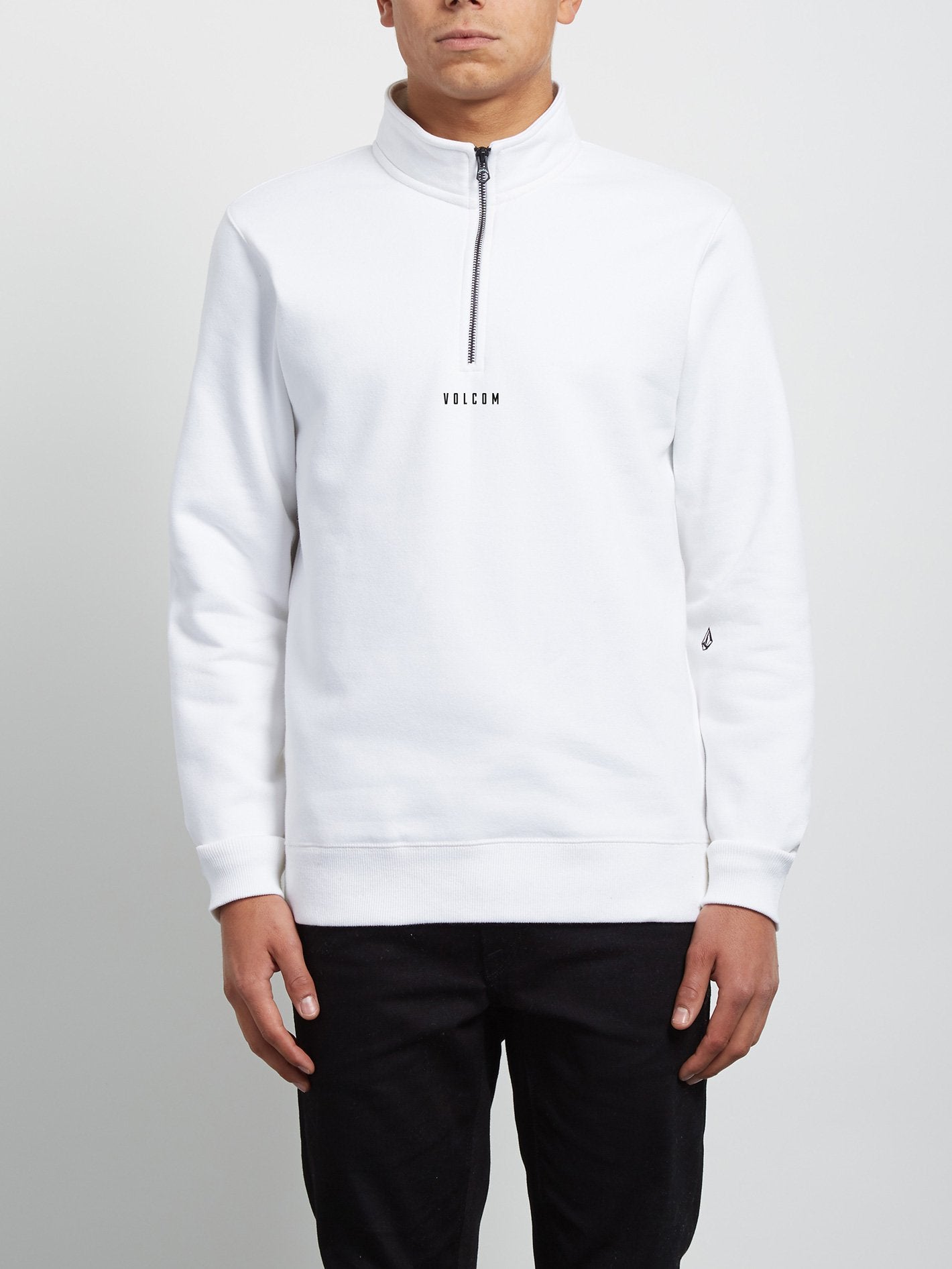 Dixon Mock Sweatshirt - White