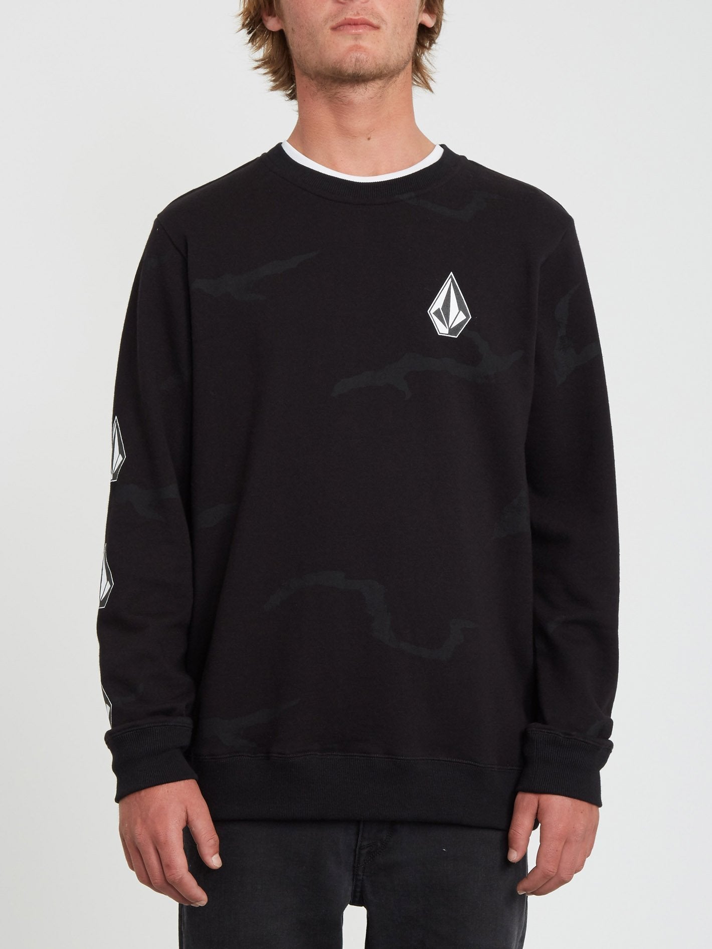 Deadly Stones Crew Sweater - Black Combo