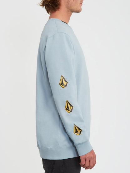 Deadly Stones Crew Sweater - Cool Blue