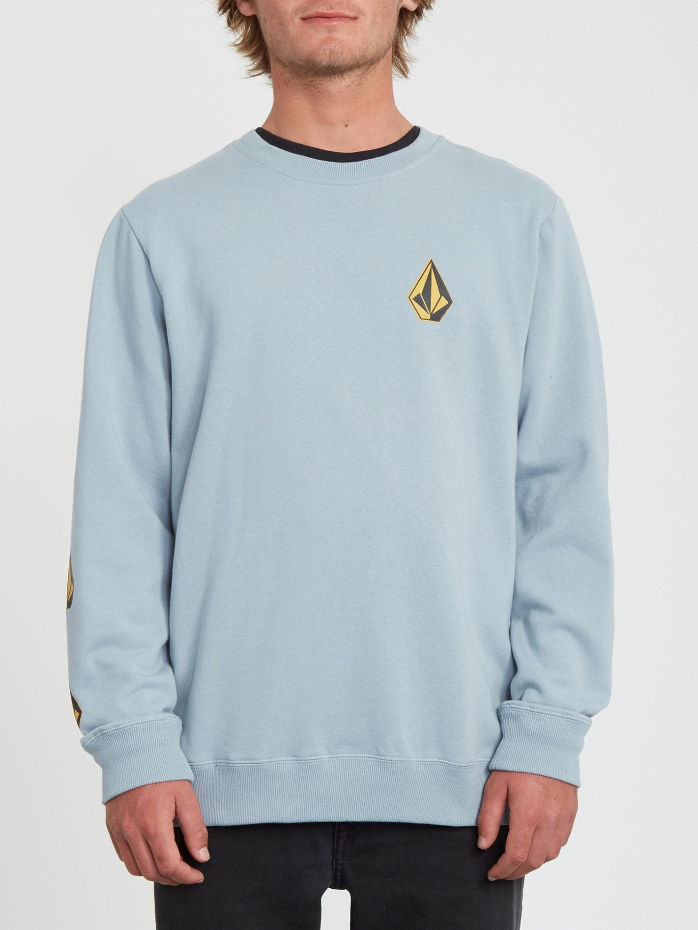Deadly Stones Crew Sweater - Cool Blue
