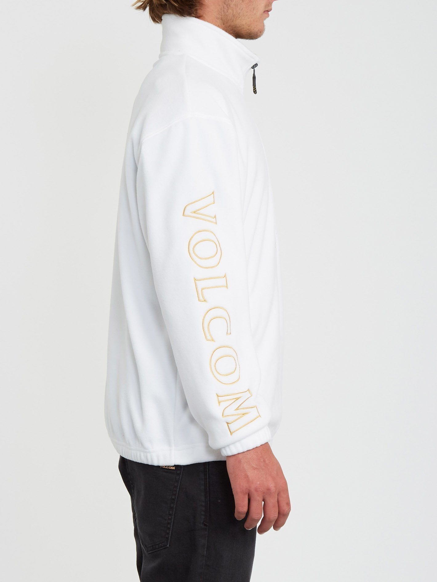 Atavic Quarter Zip Sweater - White