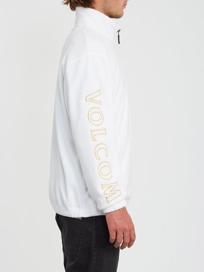 Atavic Quarter Zip Sweater - White