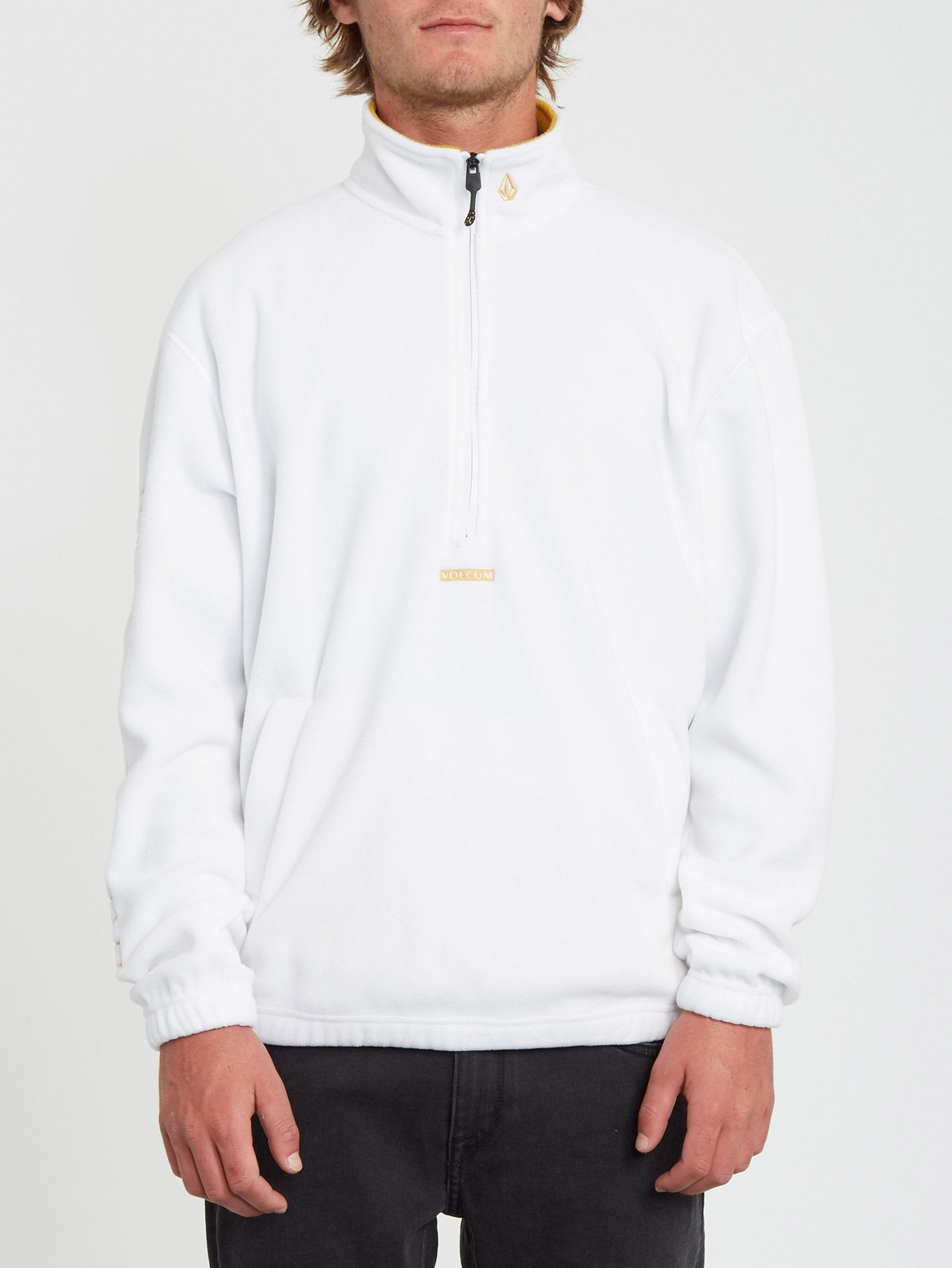 Atavic Quarter Zip Sweater - White