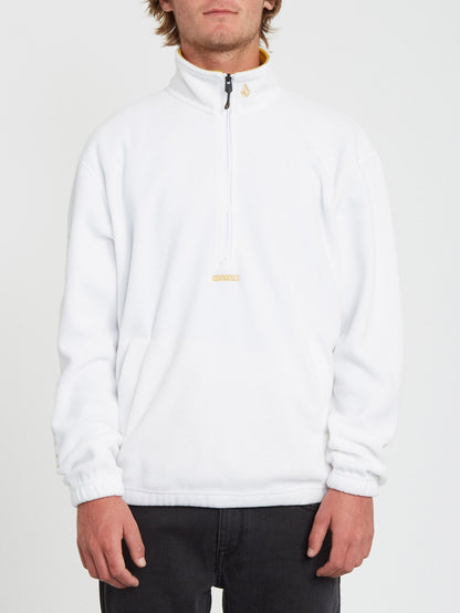 Atavic Quarter Zip Sweater - White