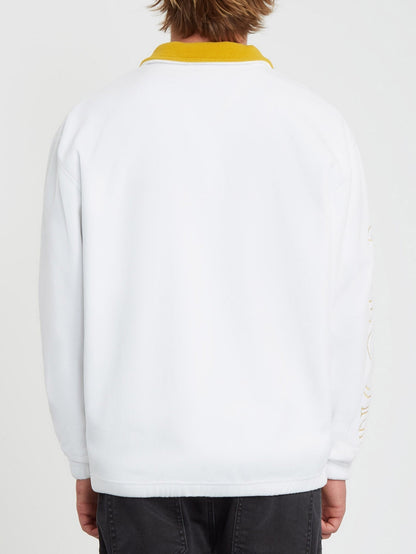 Atavic Quarter Zip Sweater - White
