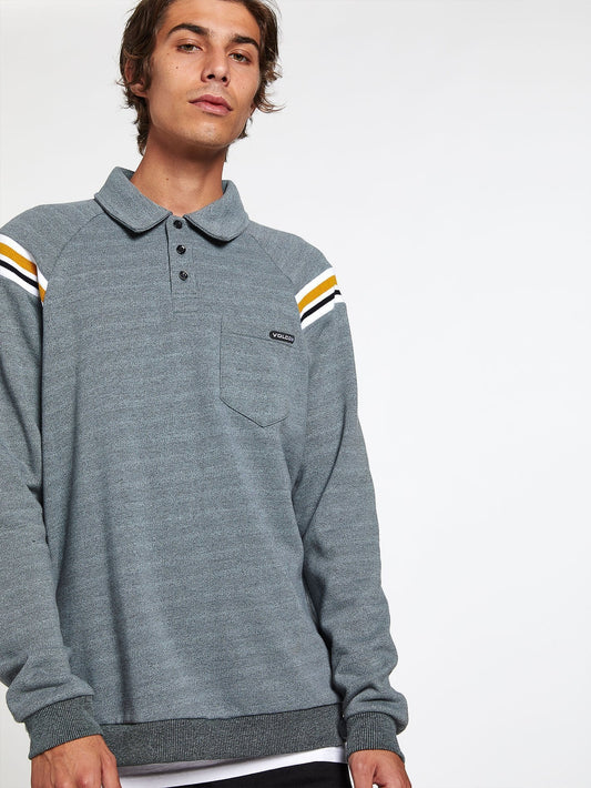 CJ Collins Vpolo Crew Sweater - Cool Blue