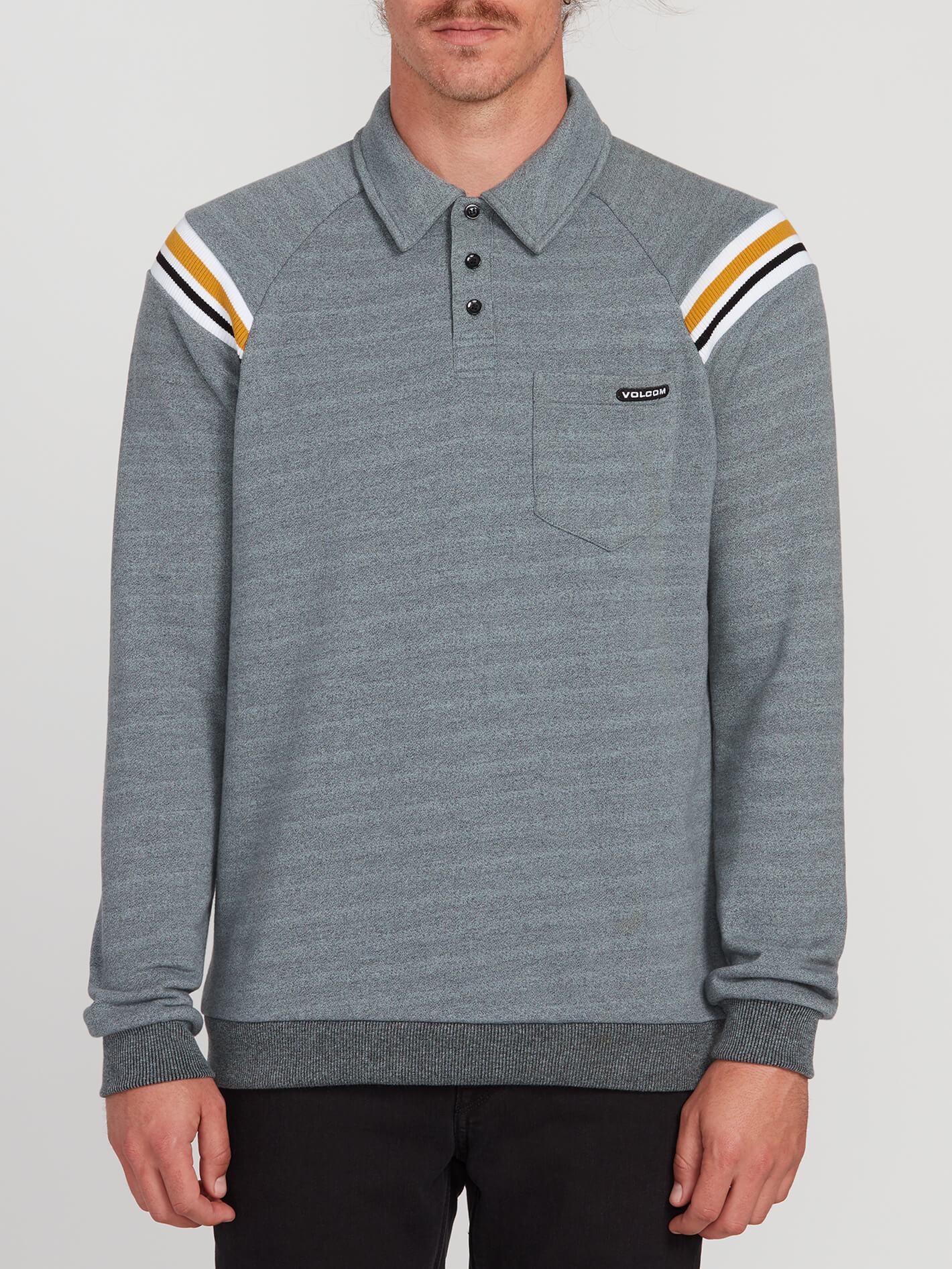 CJ Collins Vpolo Crew Sweater - Cool Blue