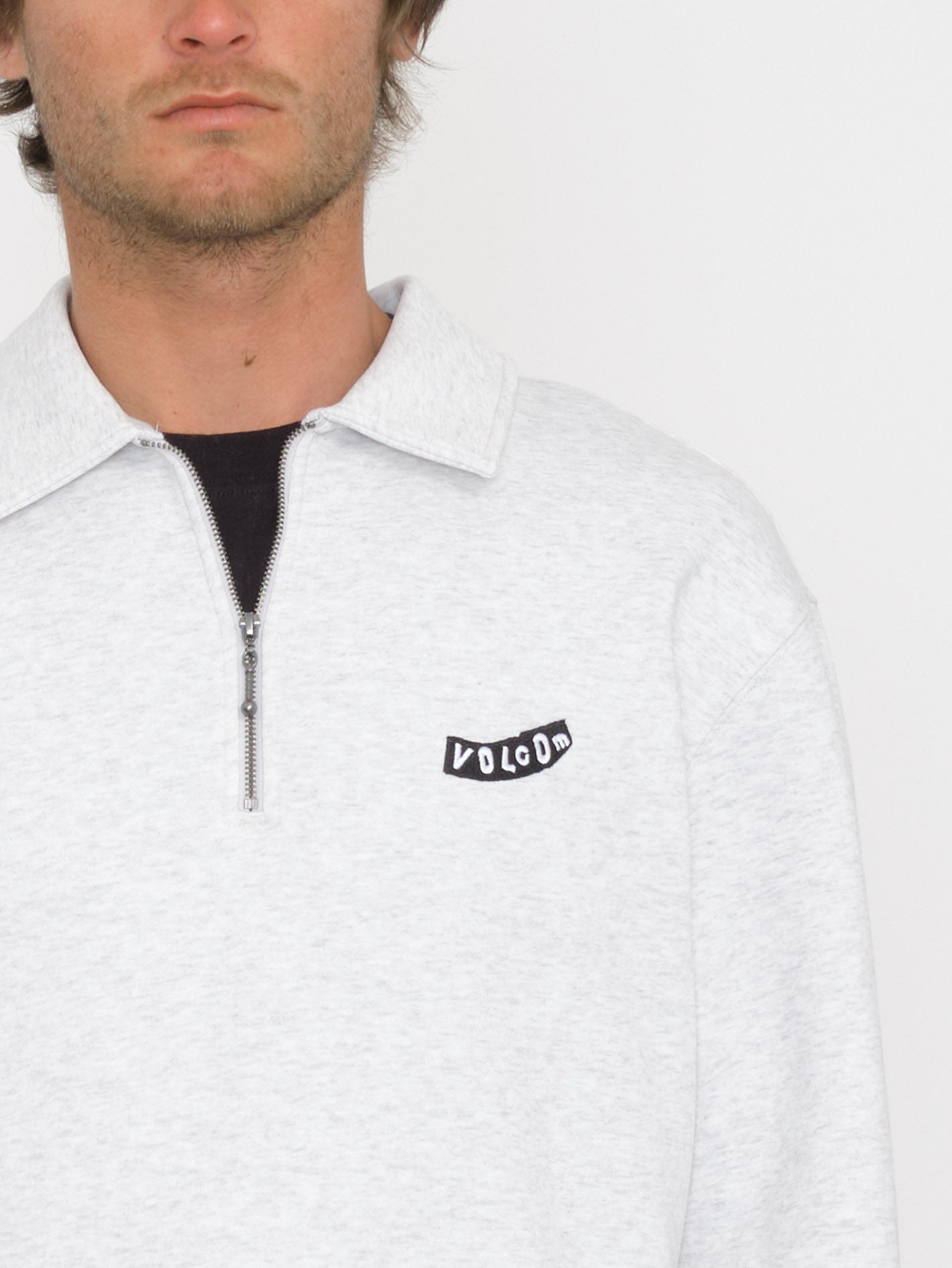 Nevermine Terry Sweatshirt - BONE HEATHER