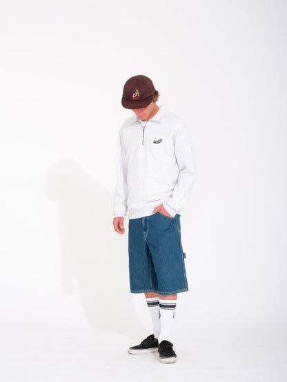 Nevermine Terry Sweatshirt - BONE HEATHER