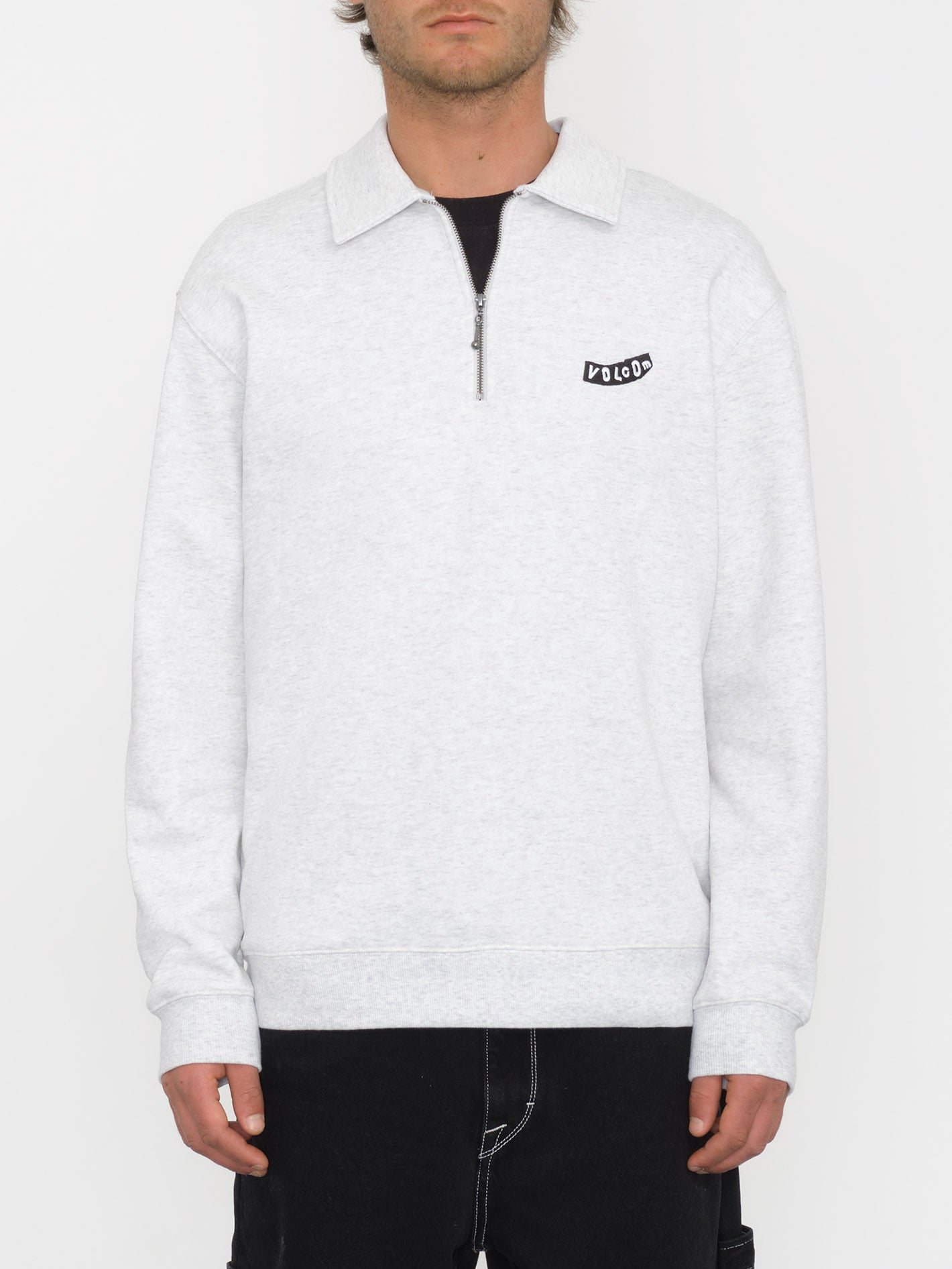 Nevermine Terry Sweatshirt - BONE HEATHER