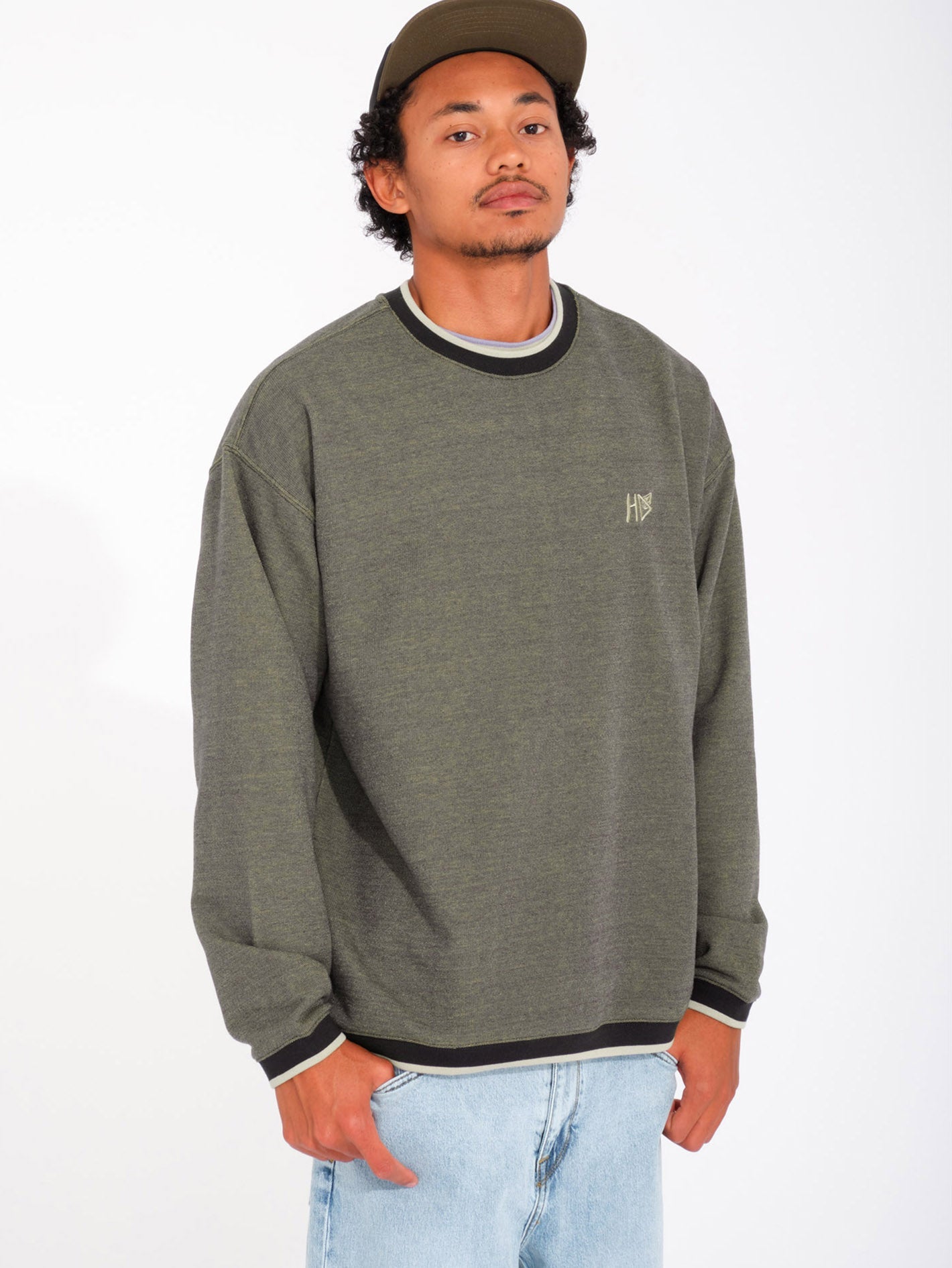 V Ent Hockey Dad Sweatshirt - LEMON HEATHER