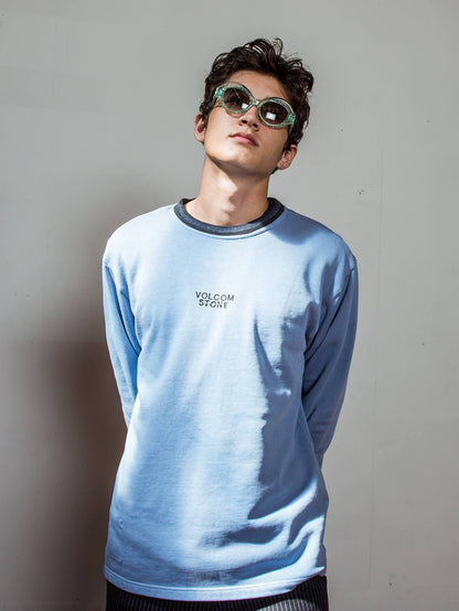 Noa Noise Fleece Sweaters - Stone Blue